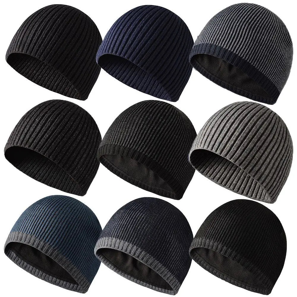 Men/Women Winter Warm Knitted Beanies Male Outdoor Sport Windproof Hedging Caps Comforable Soft Hiking Cycling Beanies